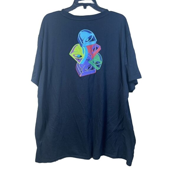 Taco Bell T-Shirt Women's 3XL Black Neon Bells Graphic Work Employee Uniform Tee - Picture 1 of 9